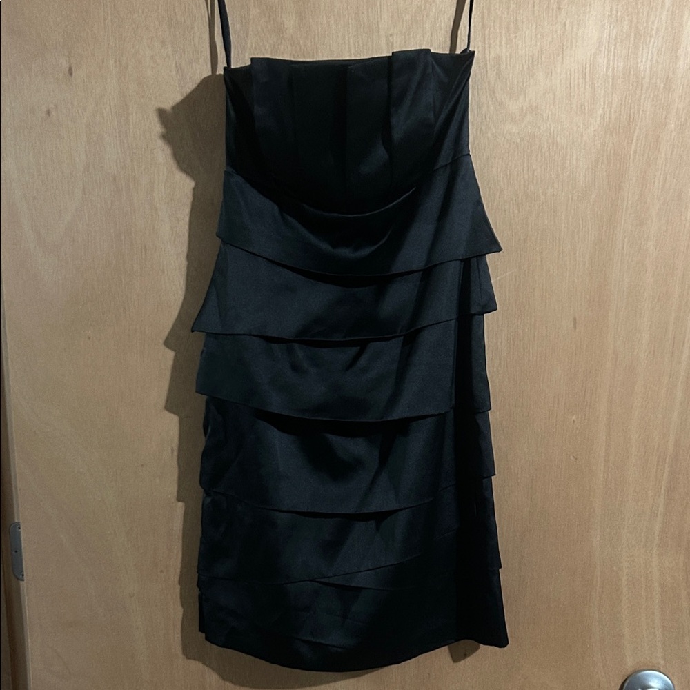 White House Black Market Black Tiered Dress